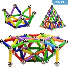 206PCS Blocks Magnetic