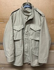 ORIGINAL US 80s ALPHA INDUSTRIES M65 FIELD JACKET MADE IN USA TAN MINT NEU!!! MR