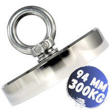 Neodym Magnet Bergemagne 300KG Magnetangeln 94mm zum Magnet Fischen Suchmagnet
