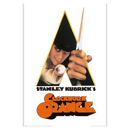 Clockwork orange film - orange, poster