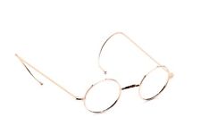 Brille Fassung rund Metall Gold Sportbügel ohne Pads Mod 1700 von 36mm bis 48mm