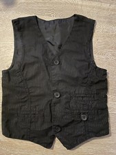 Weste Anzugweste festlich Jungen schwarz Größe 116 C&A