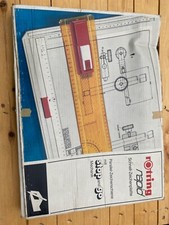 VINTAGE Rotring Rapid A3 Zeichenbrett + Gerade + Stop and Go Mechanismus