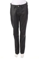 GUESS by Marciano Coated Straight Cut Jeans Logo-Patch W30 grauschwarz