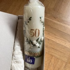 Alte Kerze  Stumpenkerze Motiv