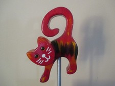 Deko Figur aus Holz, Katze