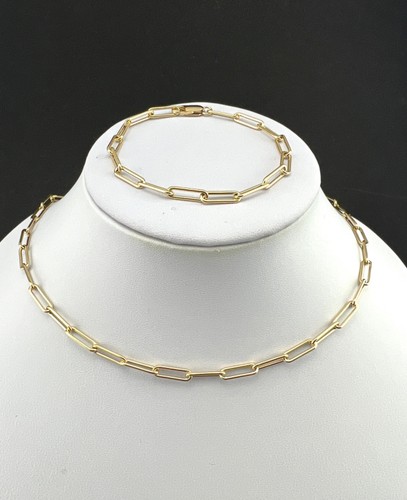 Halskette armband paperclip - +,