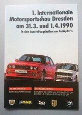 Programmheft Programm 1. Int. Motorsportschau Dresden 1990 Fucikplatz ADMV BMW