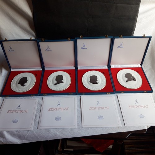 Meissen 4plaketten dichter - meissen,