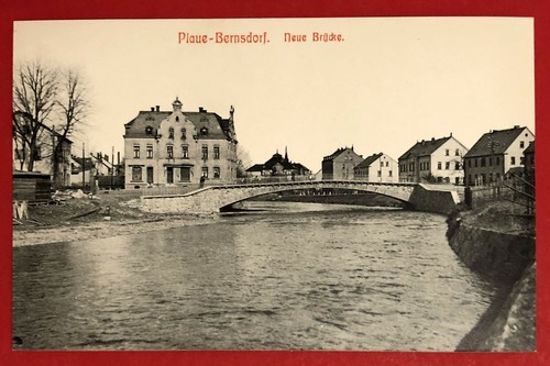 Plaue bernsdorf 1910 - ak,