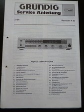 Original Service Manual  Grundig Receiver R 30