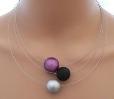 3reihig Collier Halskette