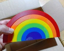 Abdeckkappe REGENBOGEN - CSD Schutzkappe Anhängerkupplung - MIT DIEBSTAHLSCHUTZ