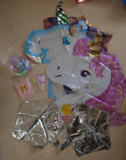 ? Geburtstags-Set * Einhorn * Luftballons * Girlande * 27 Teile * NEU ?