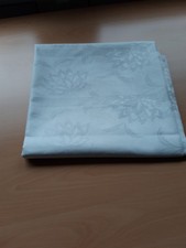 Tischdecke, Damast, weiß, florales Muster ca.260x126 cm NEU