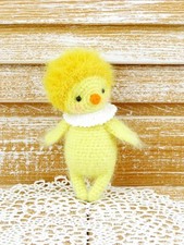 Küken Hühnchen Miniatur 10,5cm  gehäkelt Amigurumi Geschenk  Deko 