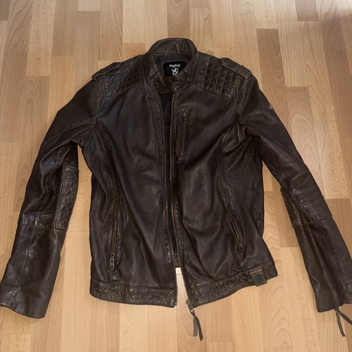 Tigha lederjacke biker l - tigha, gr