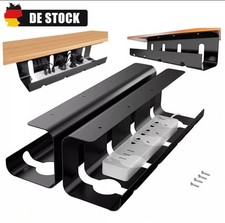 2 Stück Kabelkanal Schreibtisch Organizer | Kabelwanne | Kabelkorb | Kabelrinne