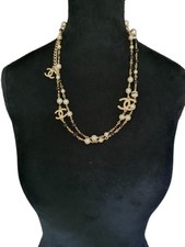 Chanel Perlen Halskette mit