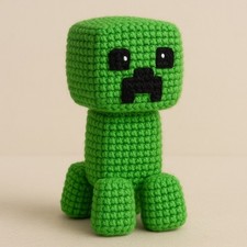 Häkeln Amigurumi Minecraft Creeper Muster nur Basteln Strick Ideen Baby Teddy Spielzeug