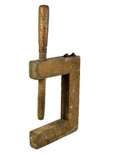 Alte Schraubzwinge große Holz