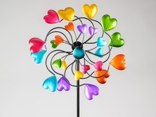 Windrad Gartenstecker HERZEN