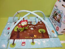 LUDI Baby Gym Spieldecke für Babys, Spielmatte Krabelldecke umbaubar Eule