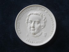 Porzellan Medaille DDR VON
