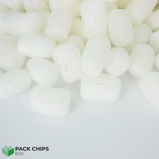 BIO Verpackungschips  Packpolster  Verpackungsmaterial Füllmaterial Weiß