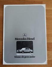 Mercedes W115 Diesel -  PROSPEKT (1974) holländisch