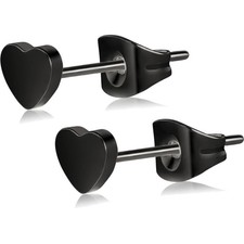Ohrstecker Titan Herzform