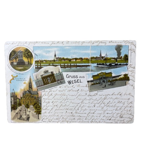 Postkarte wesel stadtansicht - wesel,