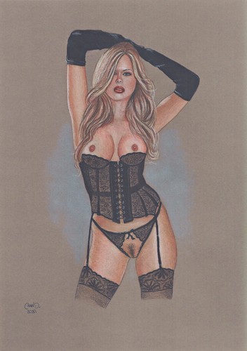 Akt nude naked woman frau - frau, nue
