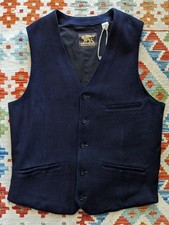 Indigofera Indigo Dobby Waistcoat Vest Momotaro