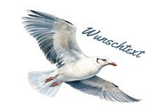 Möwe Maritim Autoaufkleber/ Wandtattoo-Fliegend-Personalisierbar-Wetterfest-Top