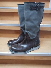 G-Star Raw, Stiefel, Knie hoch, Reitstiefel, Gr. 39, Leder, Canvas, Khaki 