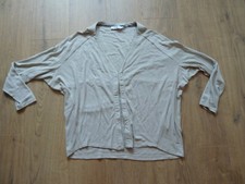 Oversize Jacke Strickjacke von Myrine Gr. M in beige neu