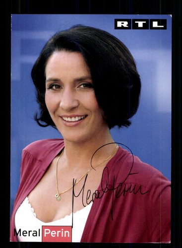 Meral perin rtl autogrammkarte - meral,