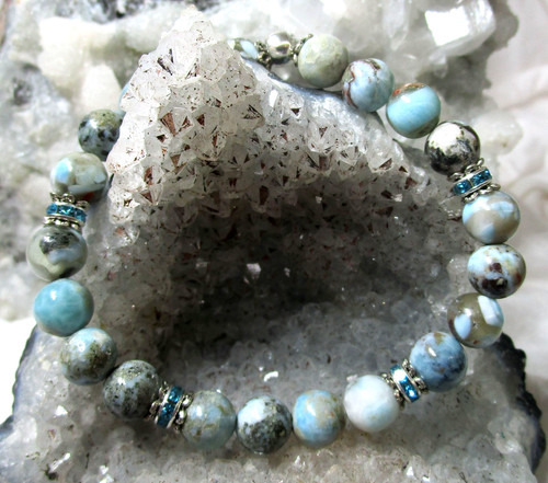 Larimar edelstein armband - larimar,