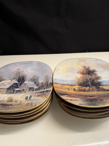 Porzellanteller naturkalender - porzellanteller,