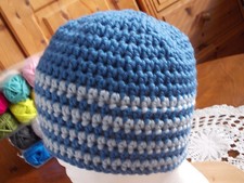 100% Merino-Wolle Häkelmütze Atana aus myboshi original No 3, in 2 Farben