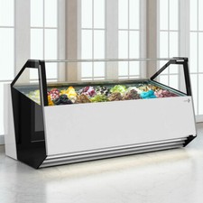 Eisvitrine für Eiscafe La Squadra LUXURY | bis 32 Eisbehälter Eistheke Eistresen