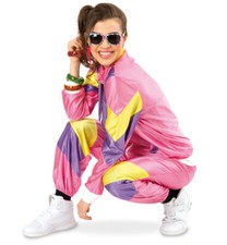 Jogging-Anzug Retro 80er Trainingsanzug Damen