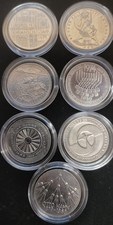 7x 5 DM Silber Gedenkmünzen