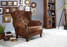 Chesterfield Sessel braun