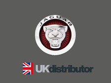 Kühlergrill Emblem 86mm Rot & Splitter Emblem für Jaguar F Type I Pace F Pace