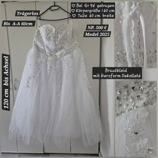 Weißes Brautkleid mit Corsage