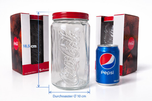 Coca cola glas spardose - cola,