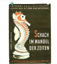 orig. altes DDR Plakat Schach