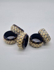 Lomonosov Serviettenring 5 Stück Kobaltblau Vintage Geschirr Accessoires UdSSR